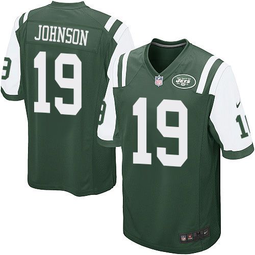 Men New York Jets #19 Keyshawn Johnson Nike Green Game Player NFL Jersey->new york jets->NFL Jersey